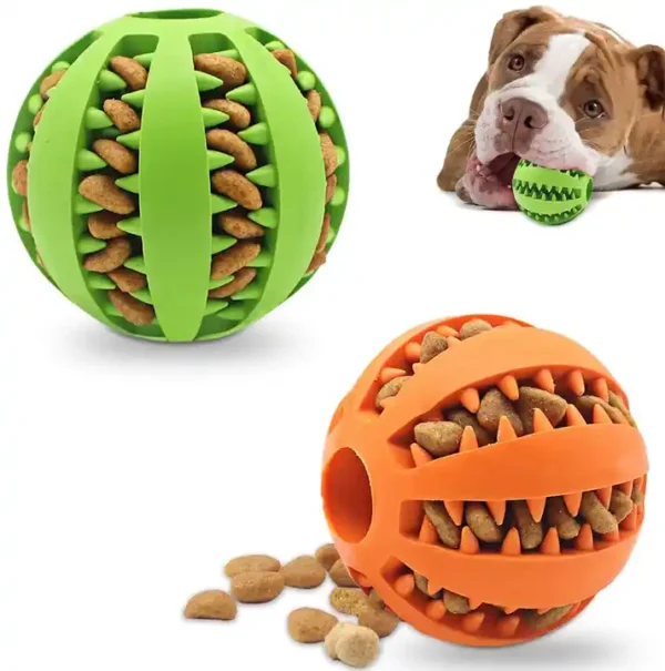 Magic Rolling Dog Ball Interactive Dog Toy Slow Feeder Chew Pet Dog Toys Treat Dispenser Toy